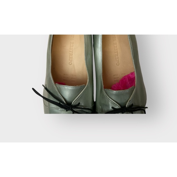 Dieppa Restrepo Metallic Mint Leather Lace Oxfords 8.5 - Like New! - Picture 2 of 8